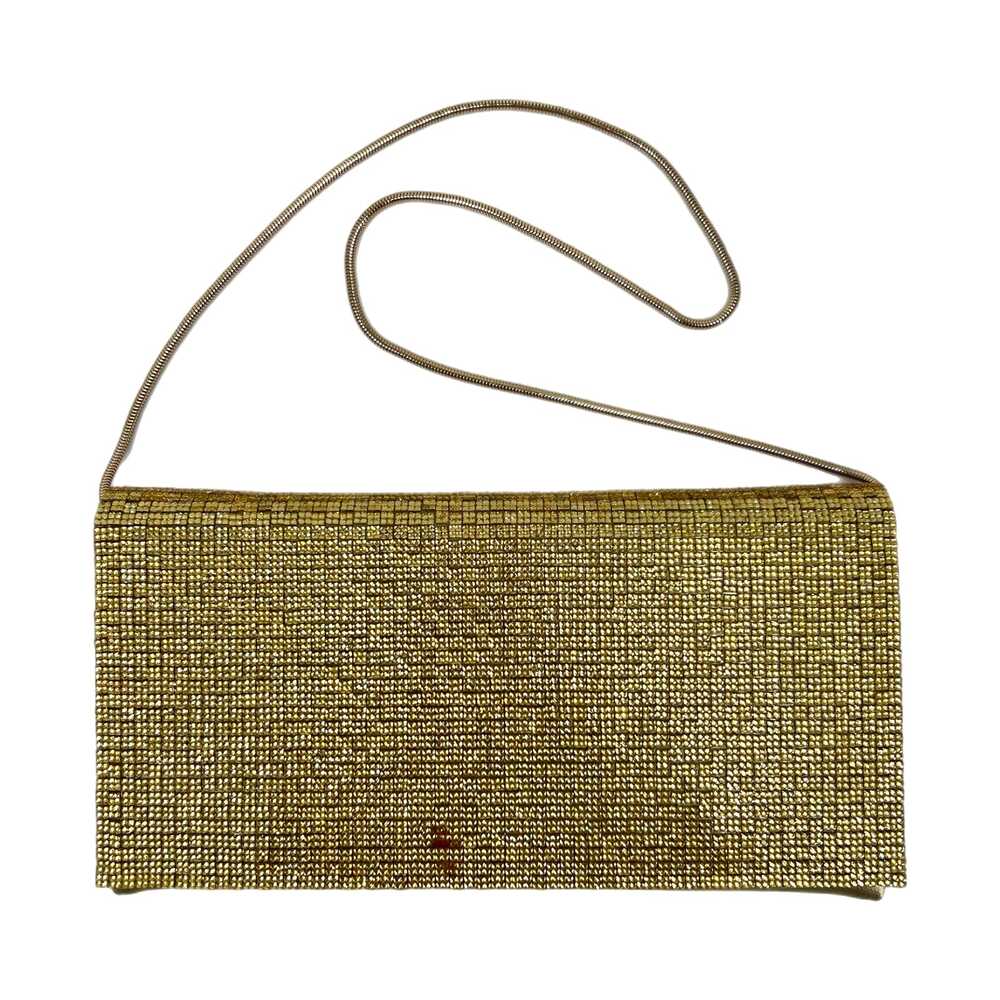 Neiman Marcus Gold Rhinestone Flap Front Clutch | Small Size